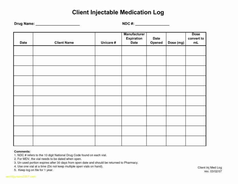 Medication Spreadsheet Organizer — db-excel.com