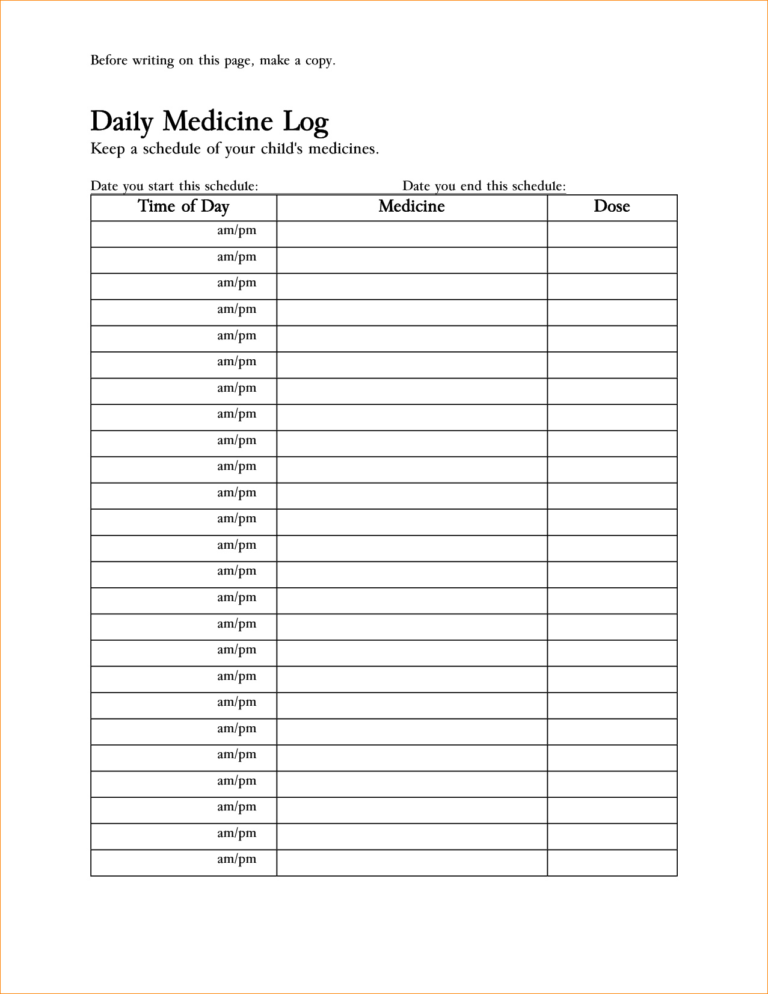 Medicine Spreadsheet within Medication Spreadsheet Unique Medication ...