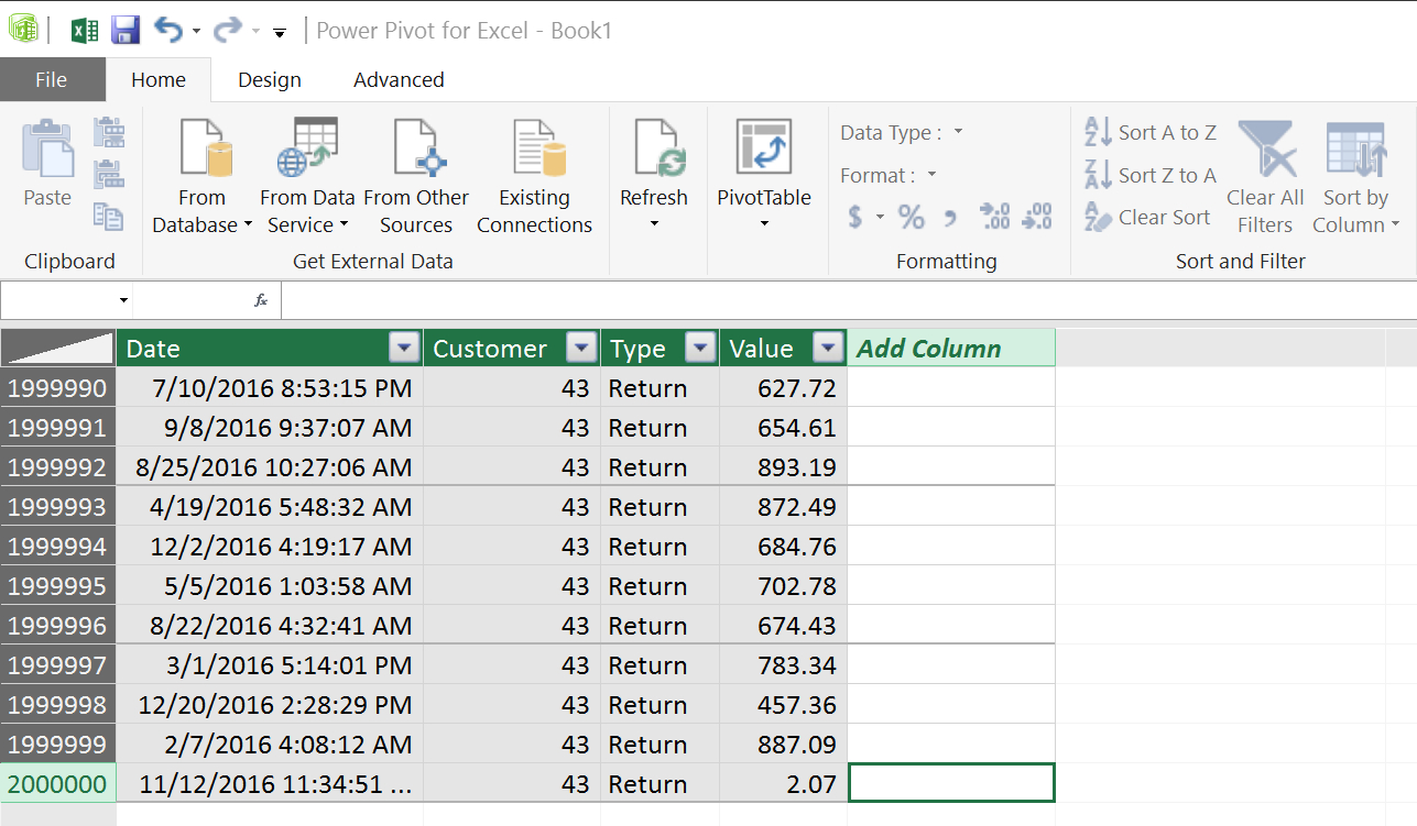 Mega Millions Excel Spreadsheet For Loading Csv/text Files With More Than A Million Rows Into Excel