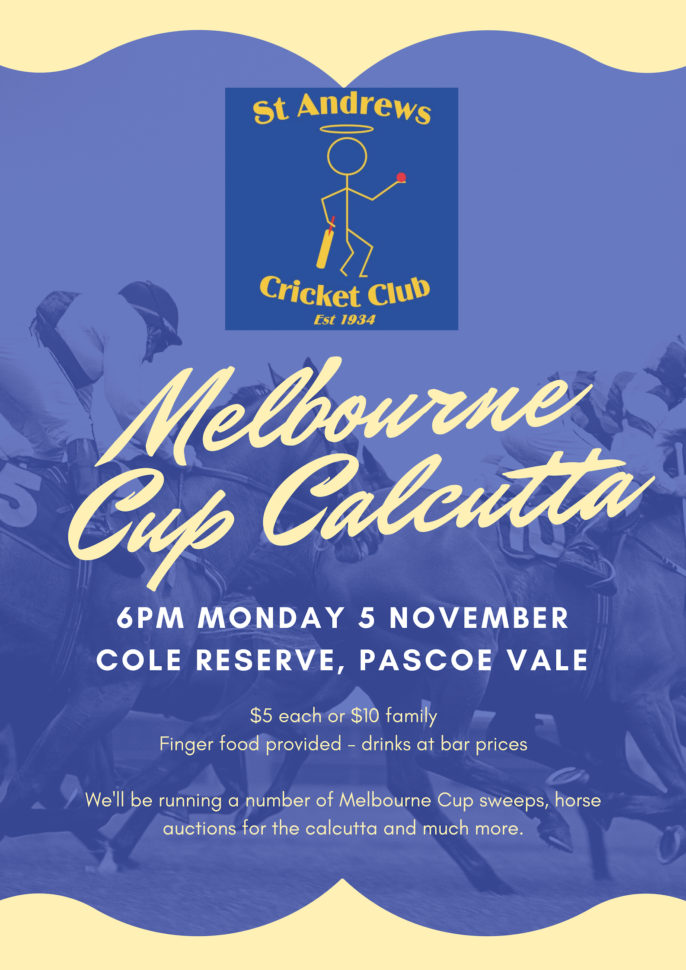 Melbourne Cup Calcutta Spreadsheet Within Melbourne Cup Calcutta  St Andrews Cricket Club Pascoe Vale