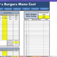 Menu Costing Spreadsheet With Restaurant Excel  How To: Menu Costing  Youtube Intended For Food