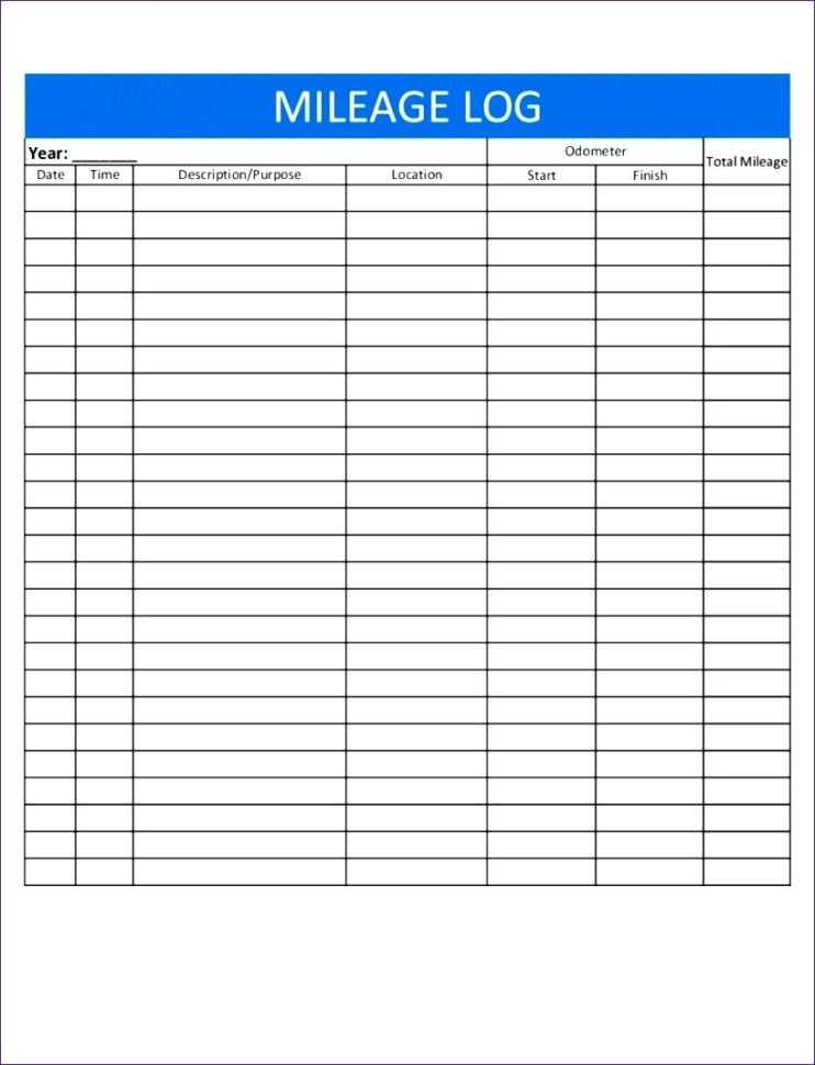 Mileage Spreadsheet Throughout Mileage Forms For Taxes  Kasare.annafora.co