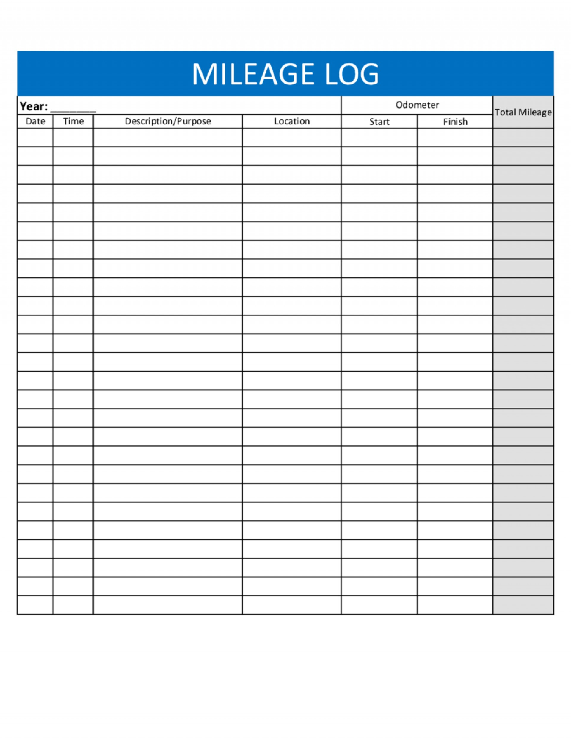 Mileage Reimbursement Form 2023 Printable