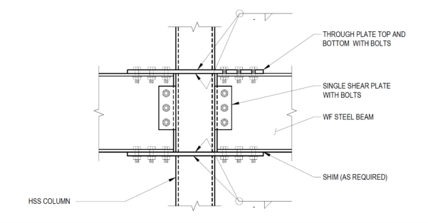 Moment Connection Design Spreadsheet in Wideflange Beam To Hss Column ...