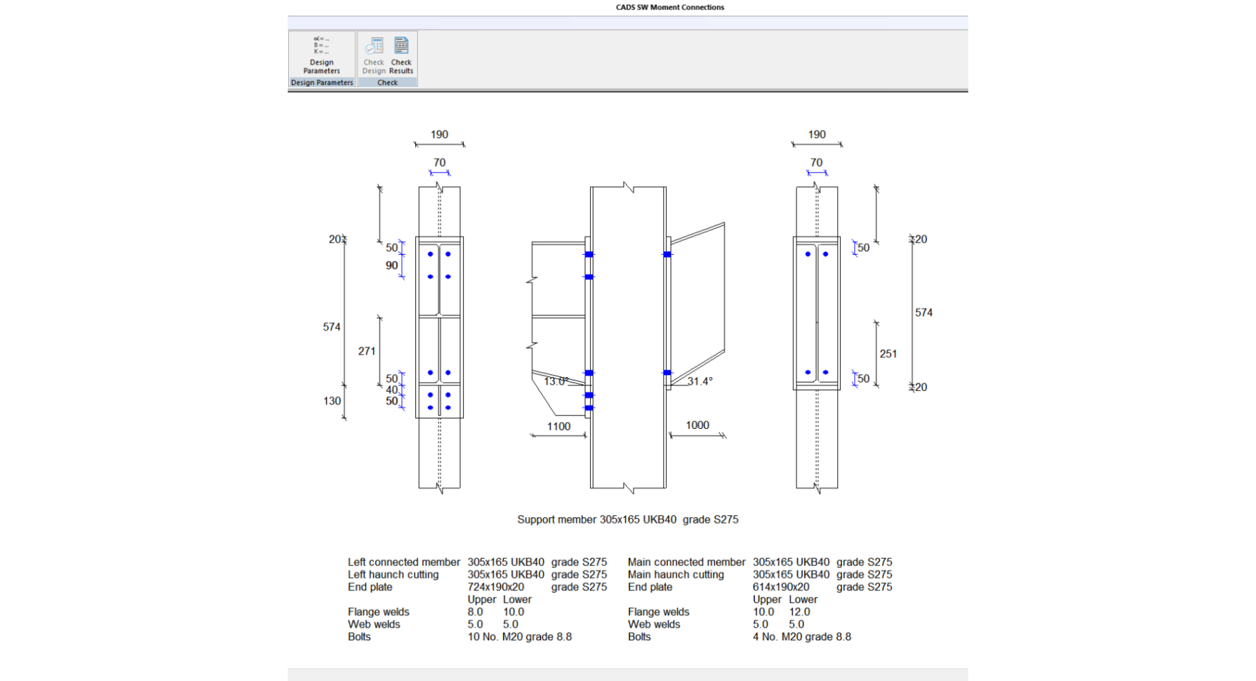 Moment Connection Design Spreadsheet Throughout Steelwork Moment Connection Designer  Cads Uk
