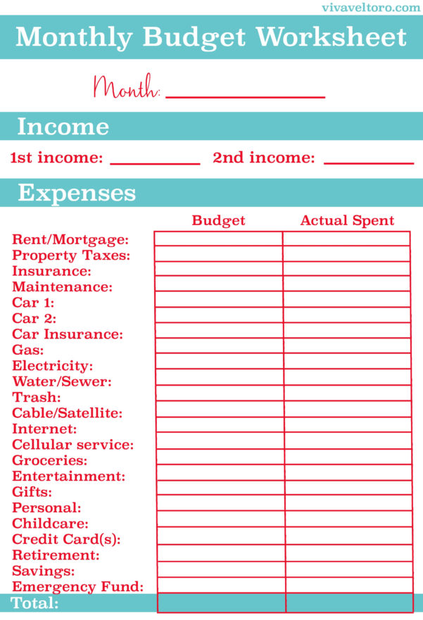 money saving expert budget planner spreadsheet