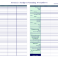 Monthly Budget Excel Spreadsheet Template Free Pertaining To Spreadsheet Monthly Budget Excel Template Free Worksheet Templates