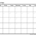 Monthly Calendar Spreadsheet For 001 Printable Monthly Calendar Templates Template ~ Ulyssesroom