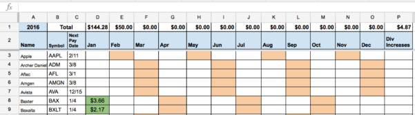 Monthly Dividend Spreadsheet — db-excel.com