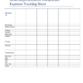 Monthly Expense Tracking Spreadsheet For Expense Tracking Sheet Printable Monthly Daily Tracker Spreadsheet