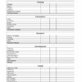Monthly Expenses Spreadsheet In Household Bills Spreadsheet Along With Household Expenses