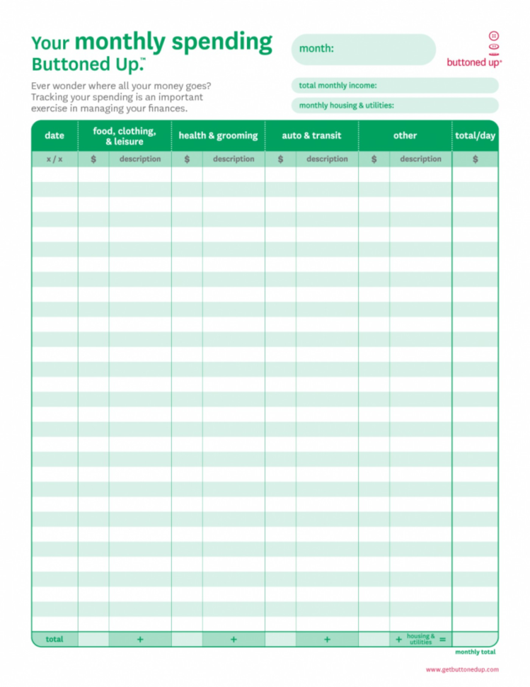 Monthly Home Budget Spreadsheet In 016 Printable Budget Worksheet Template Household Excel Simple Free