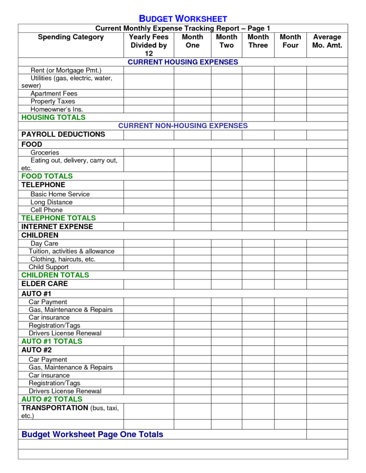 Monthly Home Budget Spreadsheet — db-excel.com