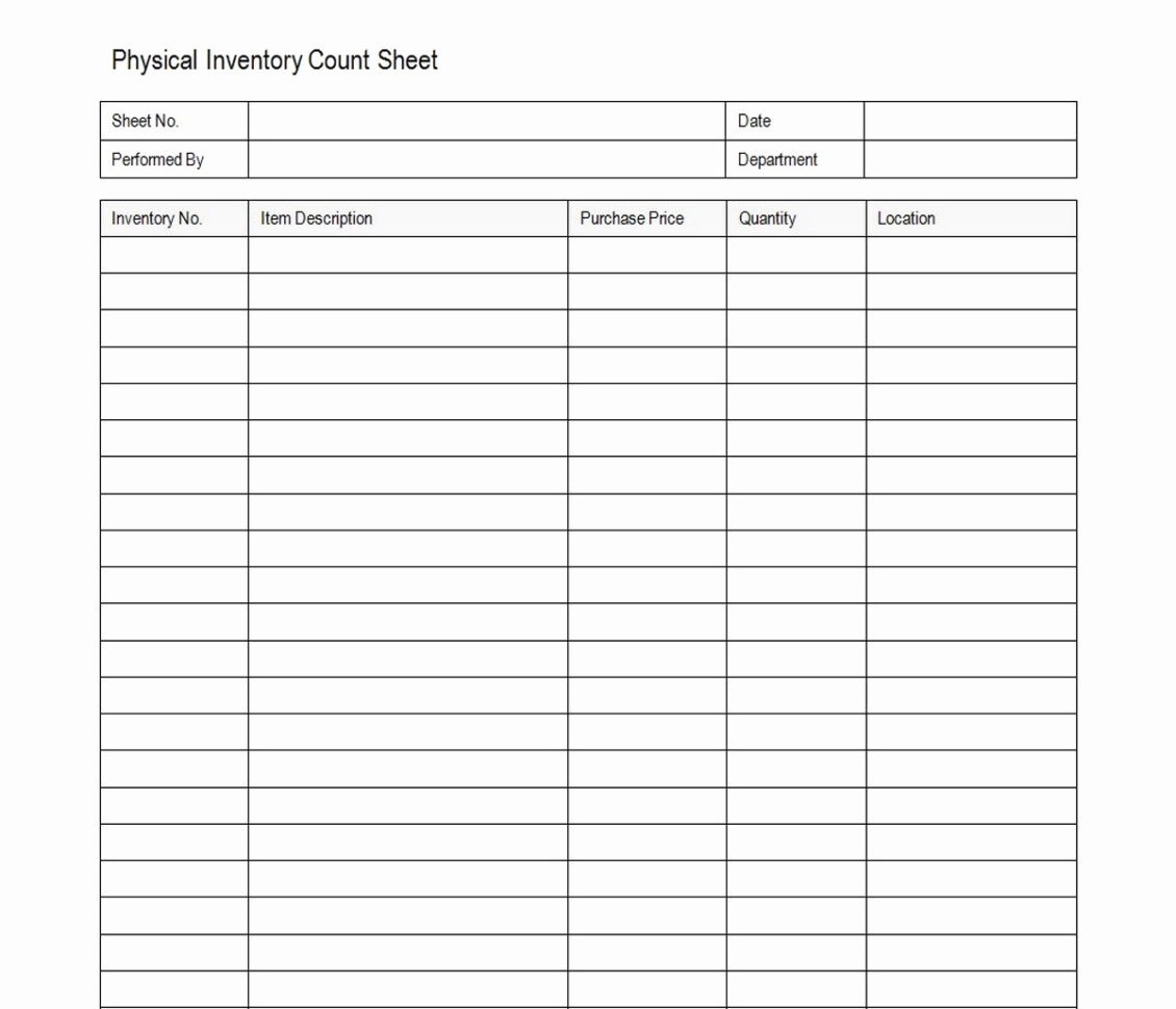 Monthly Inventory Spreadsheet Template in Lodeling – Just Another