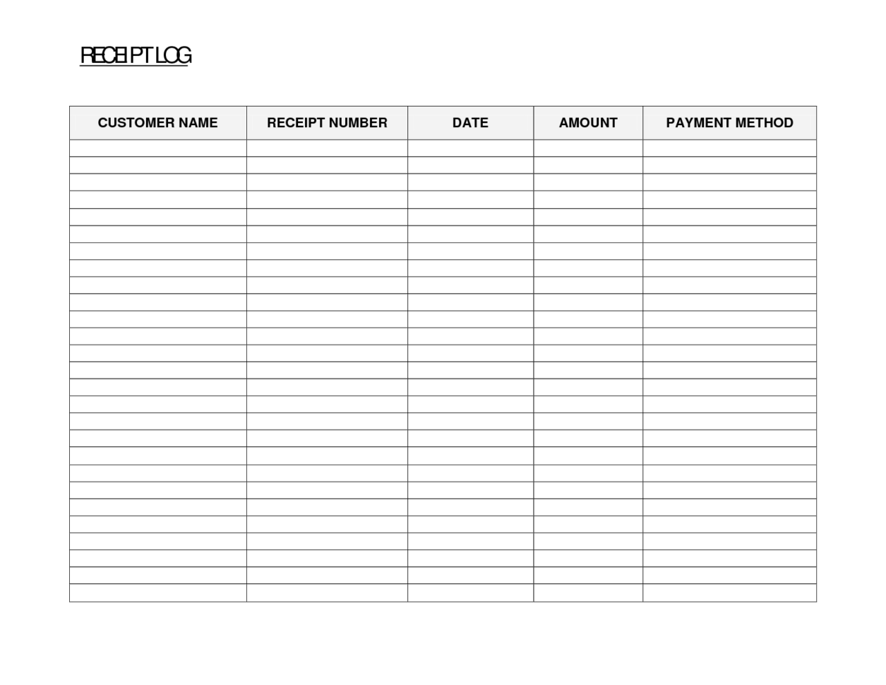 Monthly Rent Collection Spreadsheet Template —