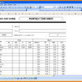 Monthly Timesheet Excel Spreadsheet For 6+ Excel Spreadsheet Timesheet  Gospel Connoisseur