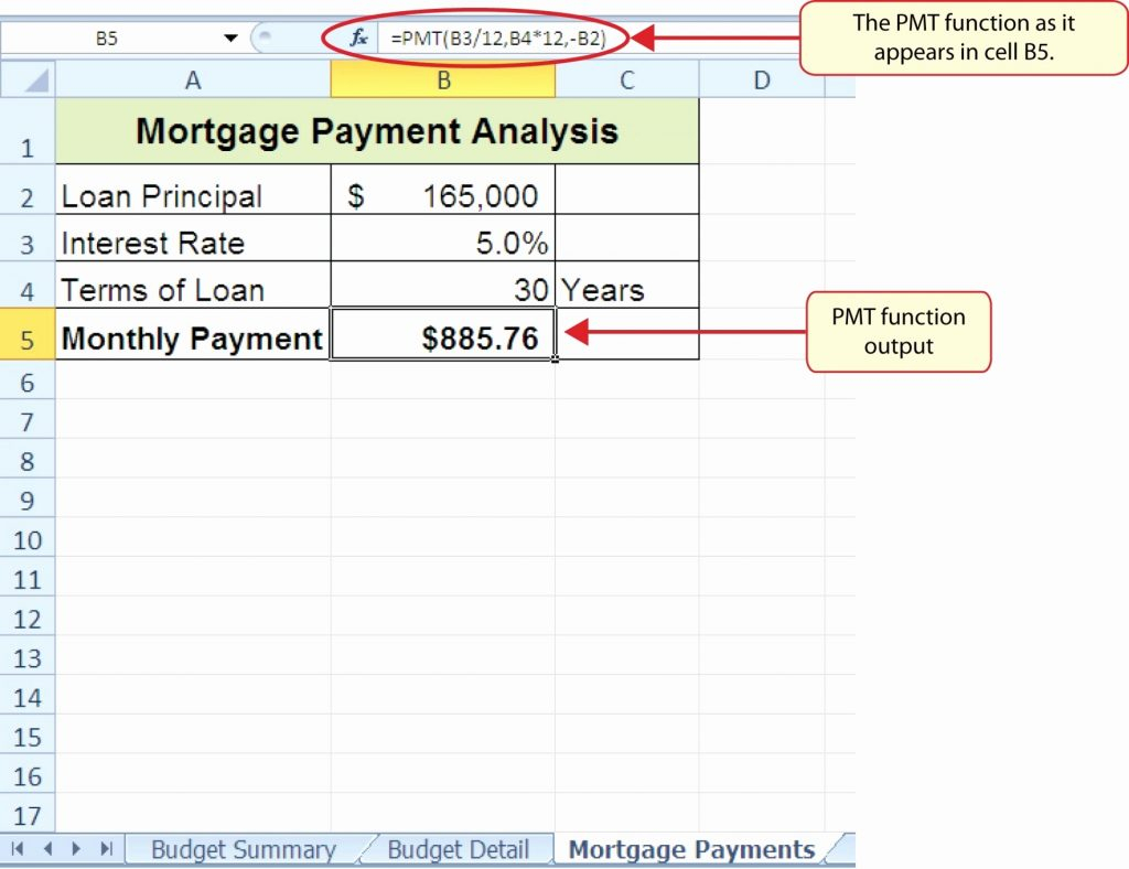 Mortgage Excel Spreadsheet Throughout Mortgage Comparison Spreadsheet Excel Loan New Template