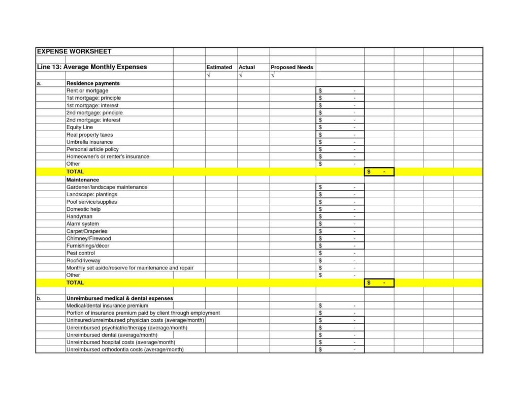 Mortgage Expenses Spreadsheet Regarding Bills Spreadsheet Template Monthly Excel And Mortgage Virtren