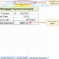 Mortgage Payment Excel Spreadsheet Throughout Mortgage Comparison Spreadsheet Excel Loan New Template