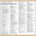 Moving Checklist Spreadsheet Pertaining To 56 Moving Checklist Template  Modernbioresumes