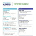 Moving Checklist Spreadsheet Throughout 5+ Moving Checklist Templates – Word Templates