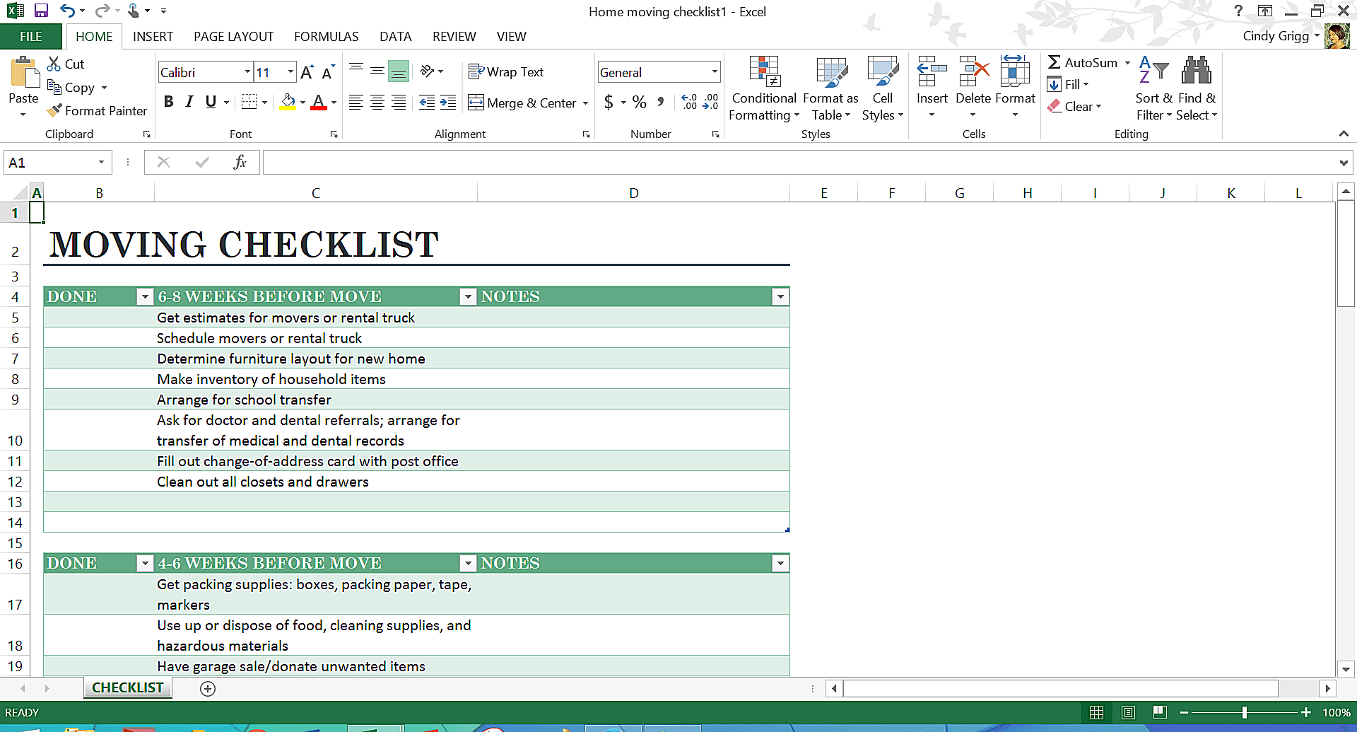 Moving Checklist Spreadsheet Throughout Microsoft s Best Templates For