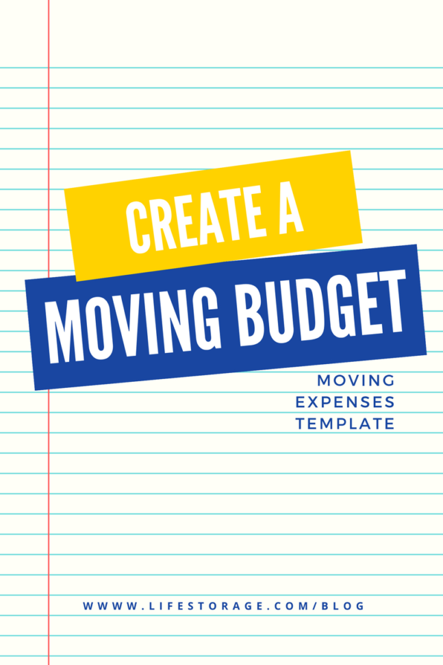 Moving Expenses Spreadsheet Template In Create A Realistic Moving Budget Using This Guide