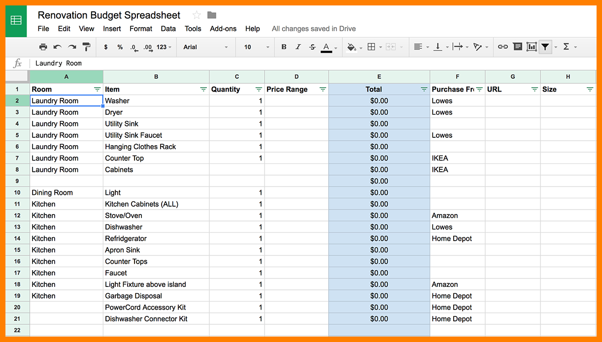 Moving House Spreadsheet Pertaining To 10+ Moving House Costs Spreadsheet  Credit Spreadsheet