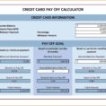 Multiple Credit Card Payoff Calculator Spreadsheet Within Multiple Credit Card Payoff Calculator Spreadsheet  My Spreadsheet