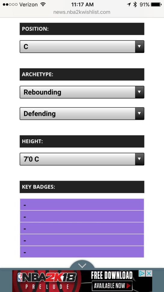 Nba 2K19 Badges Spreadsheet Regarding The Best Myplayer Tool For Nba 2K18! Detailed Data, Badges