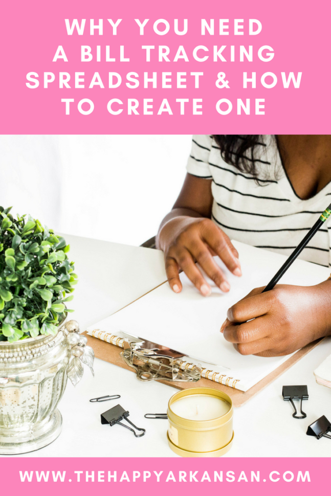 Need A Spreadsheet With Why You Need A Bill Tracking Spreadsheet  How To Create One