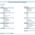 Net Worth Spreadsheet Template In Net Worth Statementlate Download Free Format In Excel Personal Form