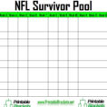 Nfl Suicide Pool Spreadsheet With Nfl Survivor Pool  Nfl Suicide Pool