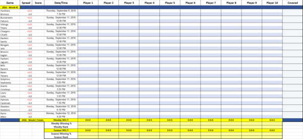 Nfl Week 6 Spreadsheet — db-excel.com