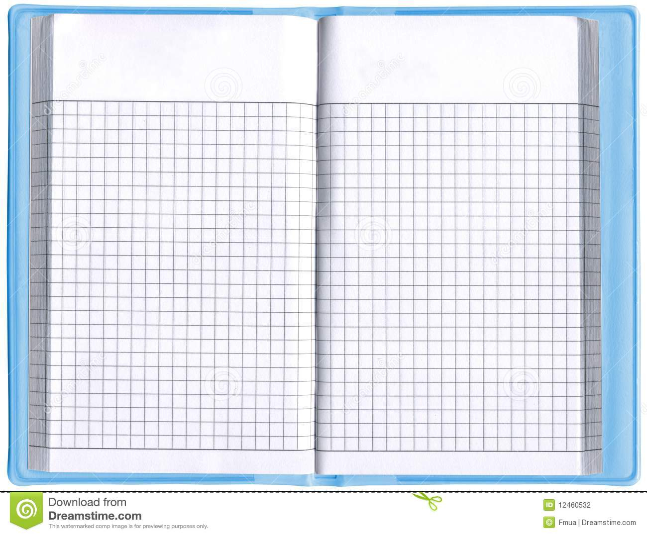 Notepad Spreadsheet With Regard To One Blank Notepad Organizer, Empty Spreadsheet, Stock Photo  Image
