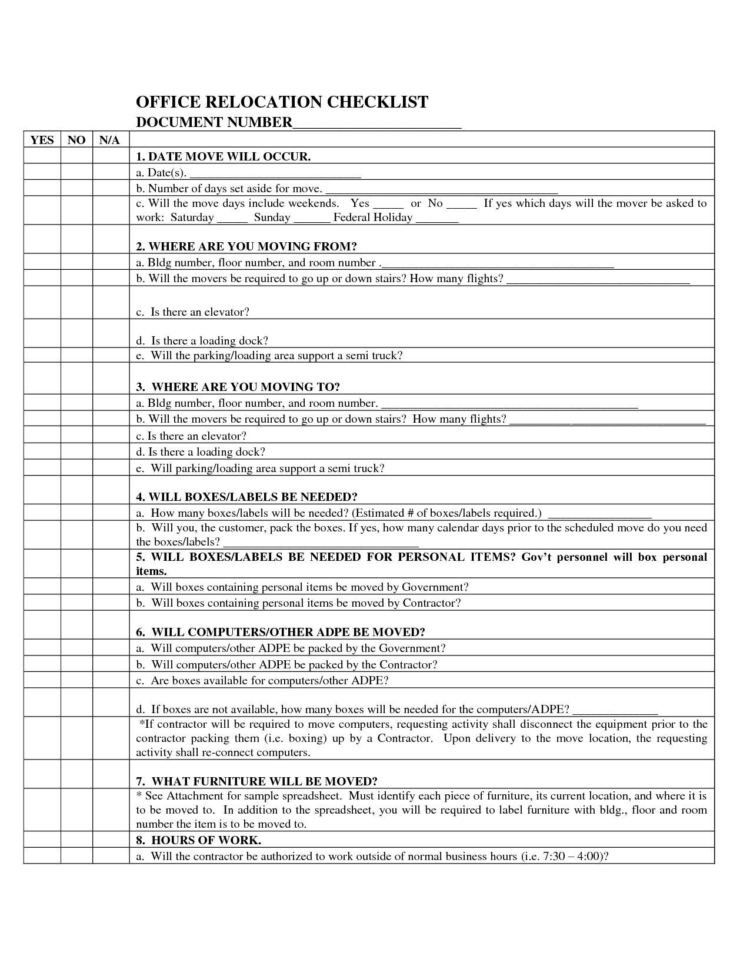 Office Moving Checklist Excel Spreadsheet Pertaining To Business Officeon Checklist Small Excel Template Moving  Perezzies