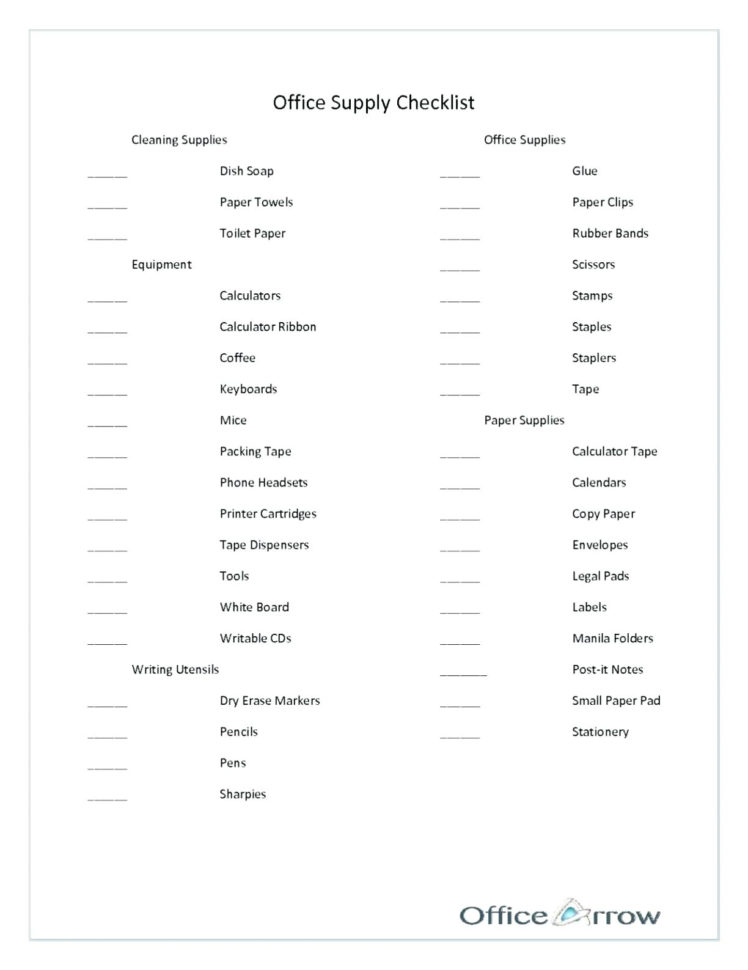 Office Supply Inventory Spreadsheet Throughout Office Supply Checklist Template Gallery Of Of Supplies Inventory