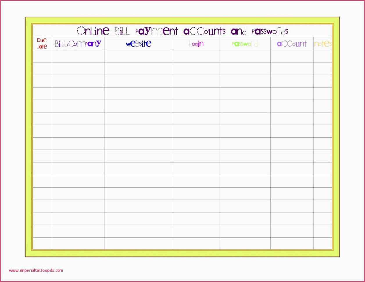 Online Bill Organizer Spreadsheet Inside Bill Organizer Chart Bill Paying Organizer Spreadsheet Best Of Bills