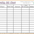 Online Bill Organizer Spreadsheet With 20+ New Monthly Bill Organizer Template ~ Premium Worksheet