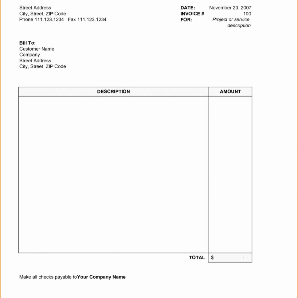 Online Blank Spreadsheet with Print Free Invoices Online Free Printable ...