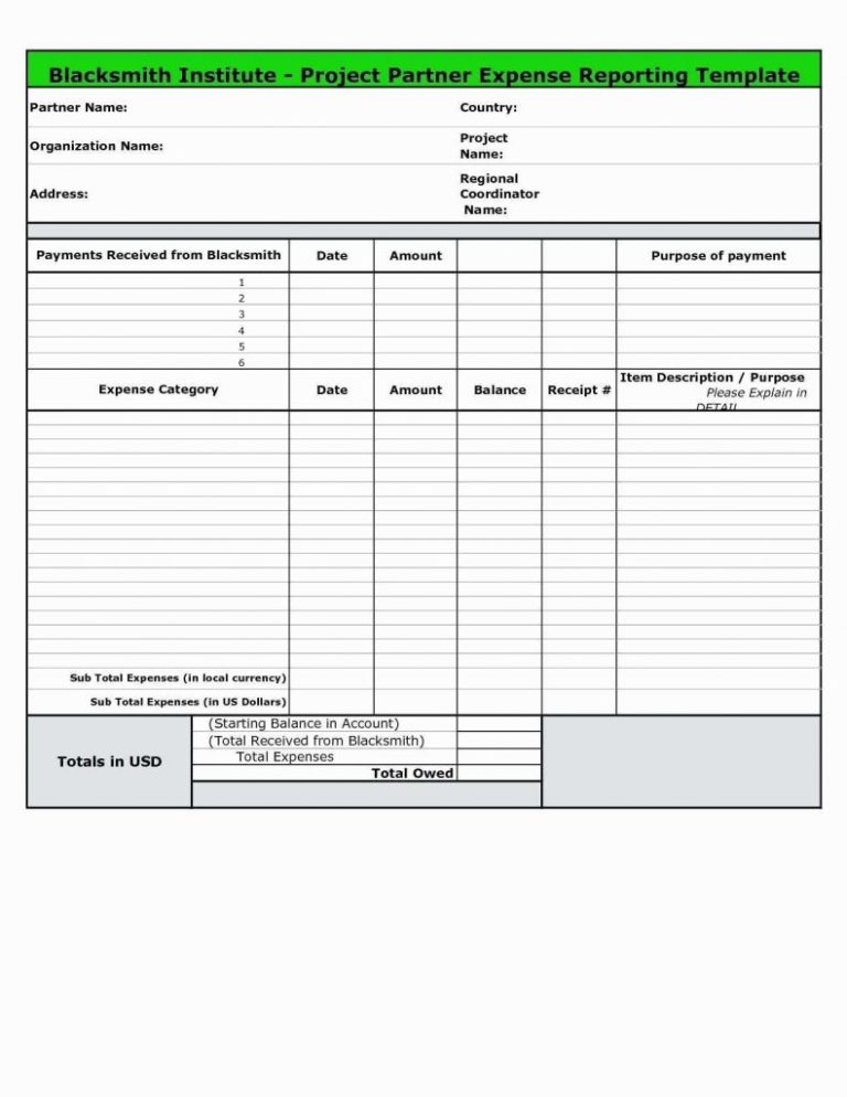 daily expenses calculator excel