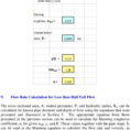 Open Channel Flow Calculator Spreadsheet Throughout Spreadsheet Use For Partially Full Pipe Flow Calculations  Pdf