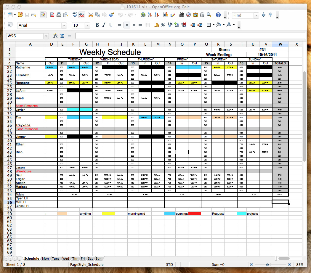 hard return openoffice spread sheet