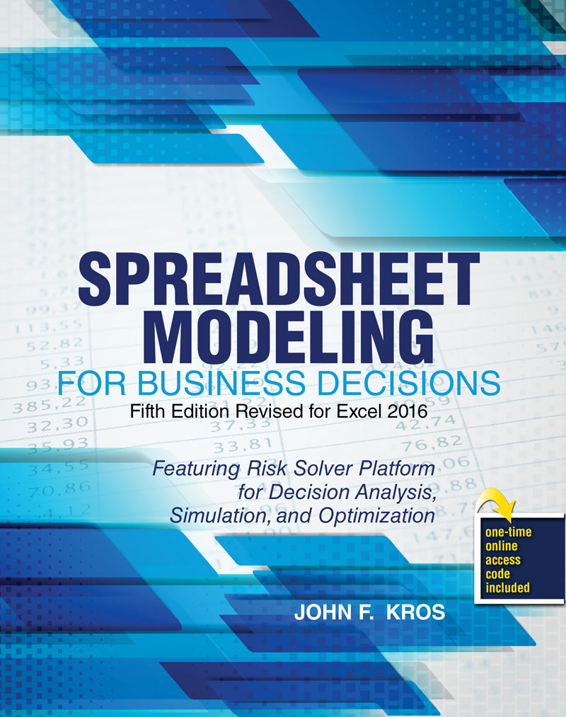 Optimization Modeling With Spreadsheets 3Rd Edition Pdf With Spreadsheet Modeling For Business Decisions  Higher Education
