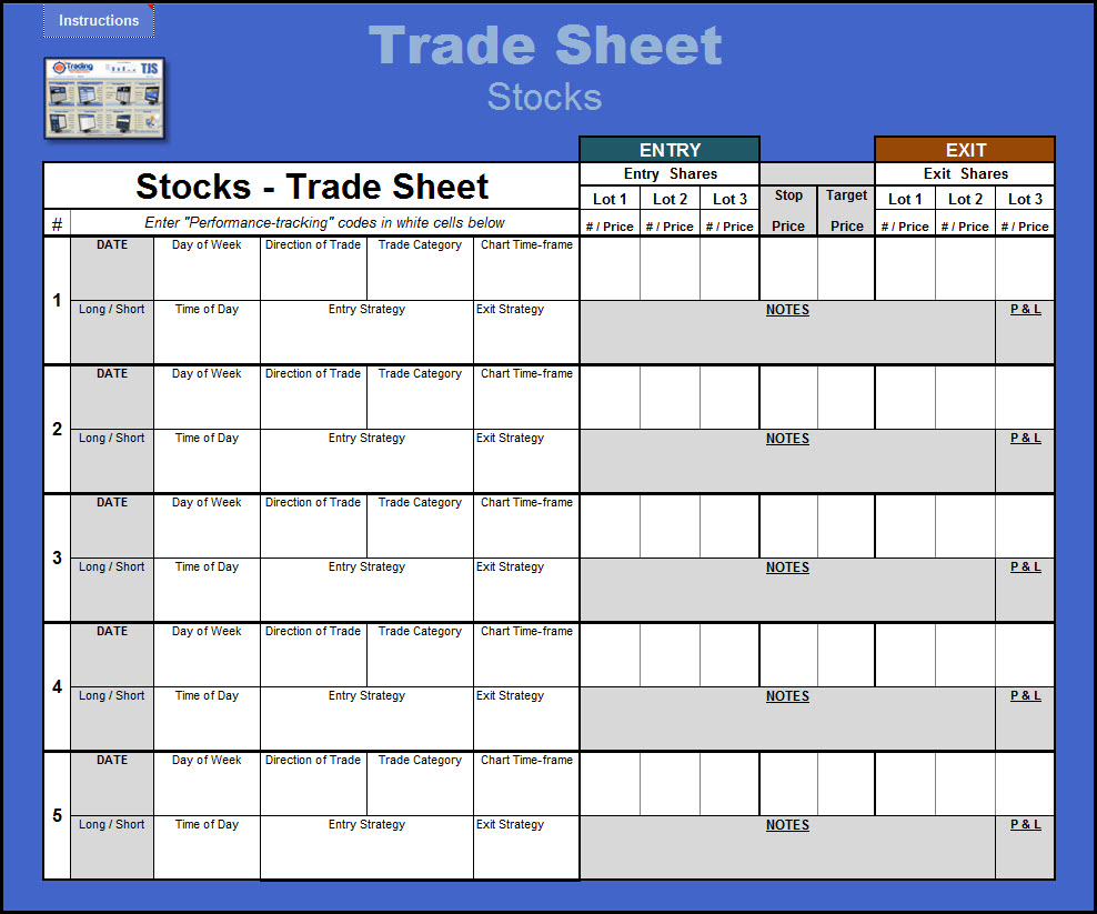 Options Trading Journal Spreadsheet Throughout Options Trading Journal Spreadsheet Download Excel Template
