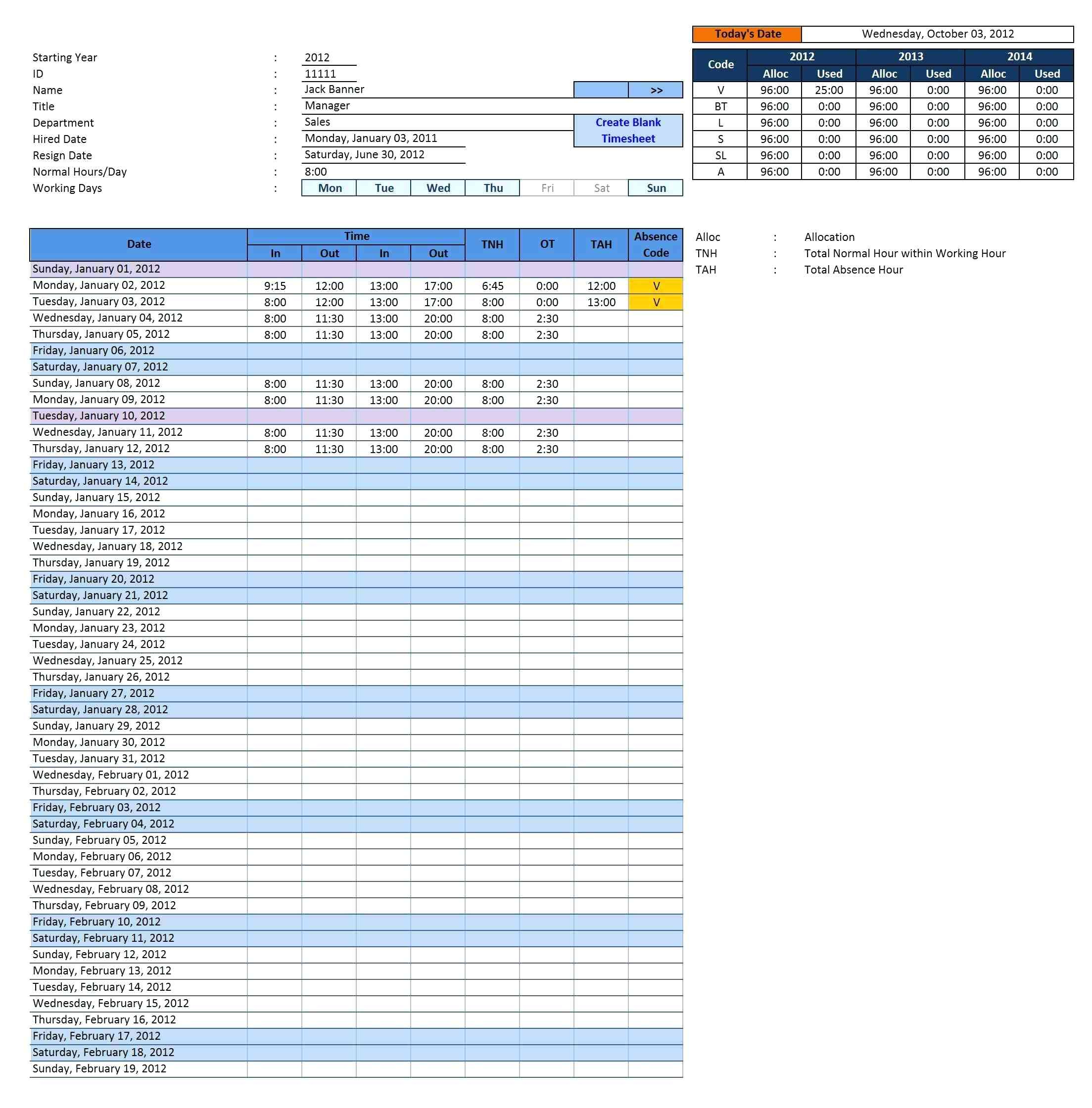 Overtime Spreadsheet Db excel
