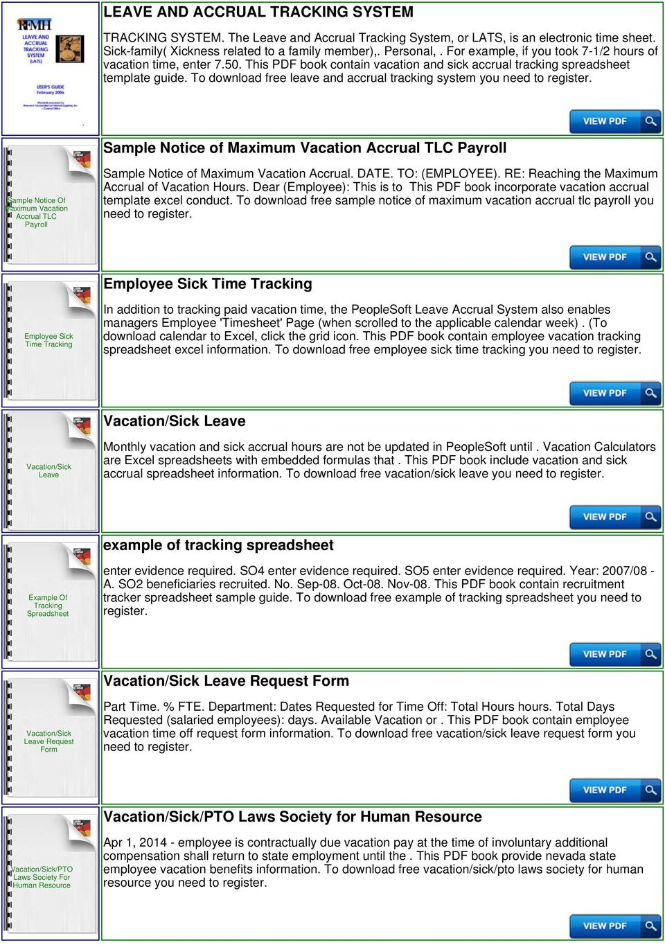 Paid Time Off Accrual Spreadsheet Inside Time Off Tracking Spreadsheet