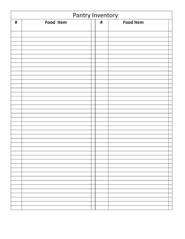 Pantry Inventory Spreadsheet Google Spreadshee pantry inventory ...