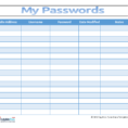 Password Excel Spreadsheet Regarding Start Your Password Tracking System Today!  Helpmerick