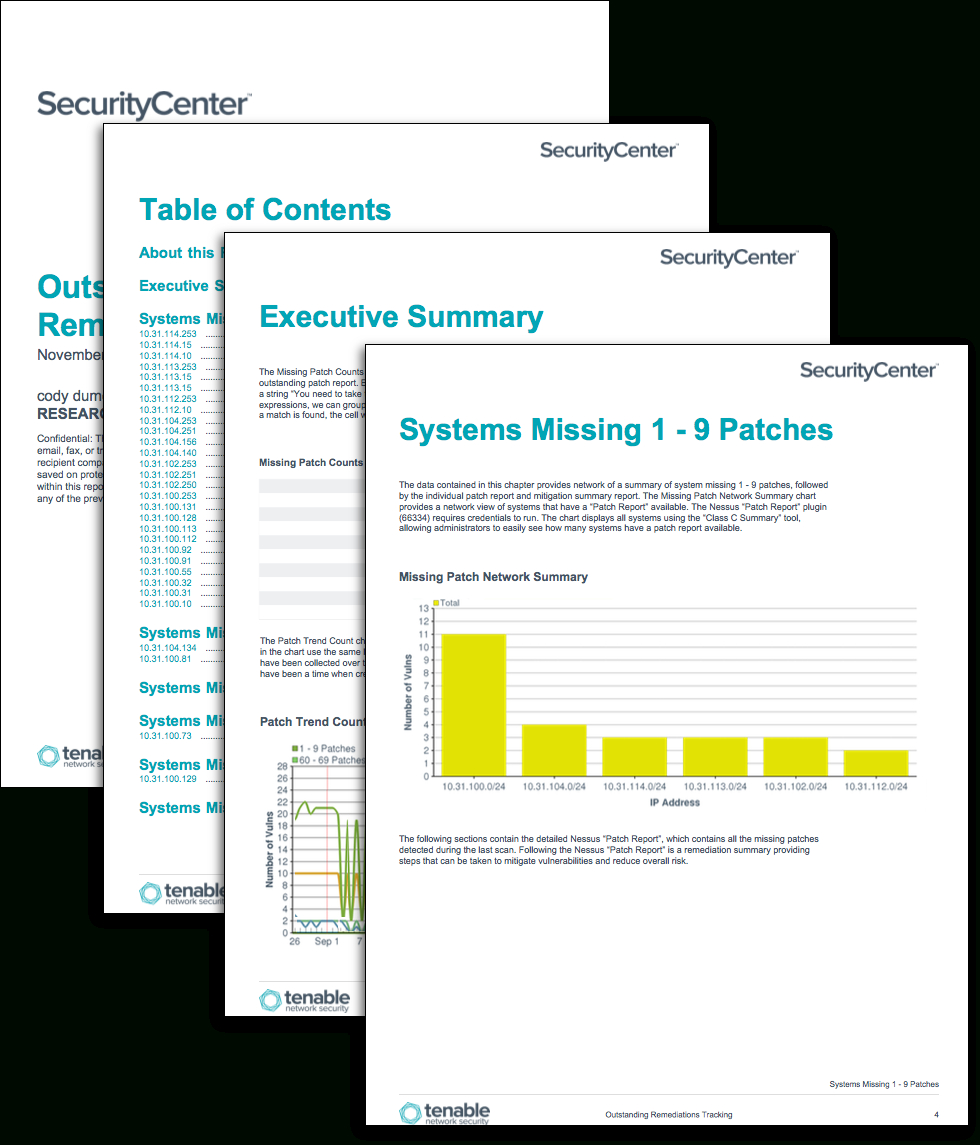 Patch Management Tracking Spreadsheet Within Outstanding Remediations Tracking  Sc Report Template  Tenable®